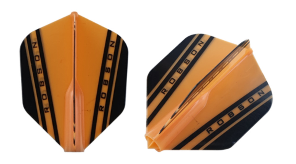 Robson Plus V Dart Flights Shape Orange