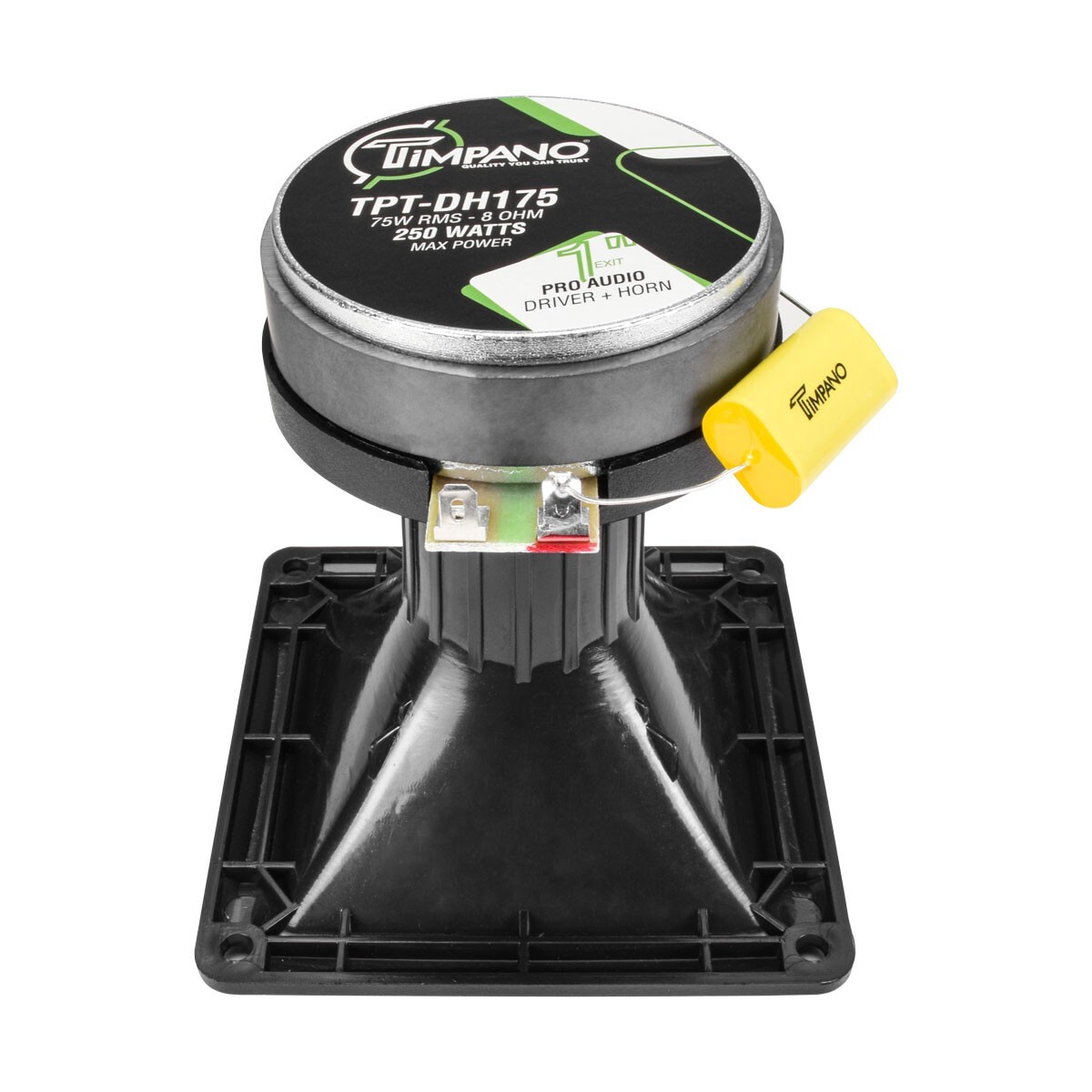 (2) TIMPANO TPT-DH175 1" EXIT HIGH FREQUENCY COMPRESSION HORN DRIVER 250W 8 OHM