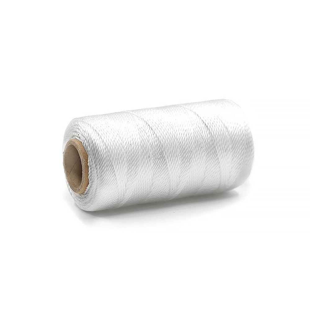 Mason Line String 1.3mm Thick Twisted Polypropylene – Durable 393 Ft, White