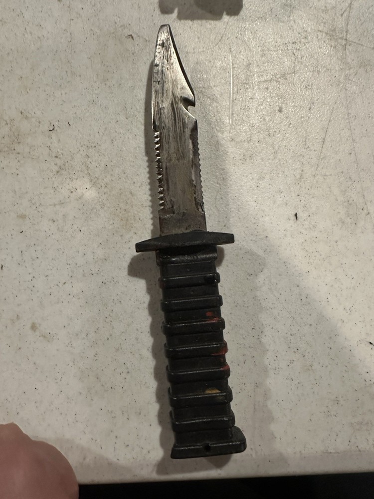 Plastic Handled. Steel Divers Knife