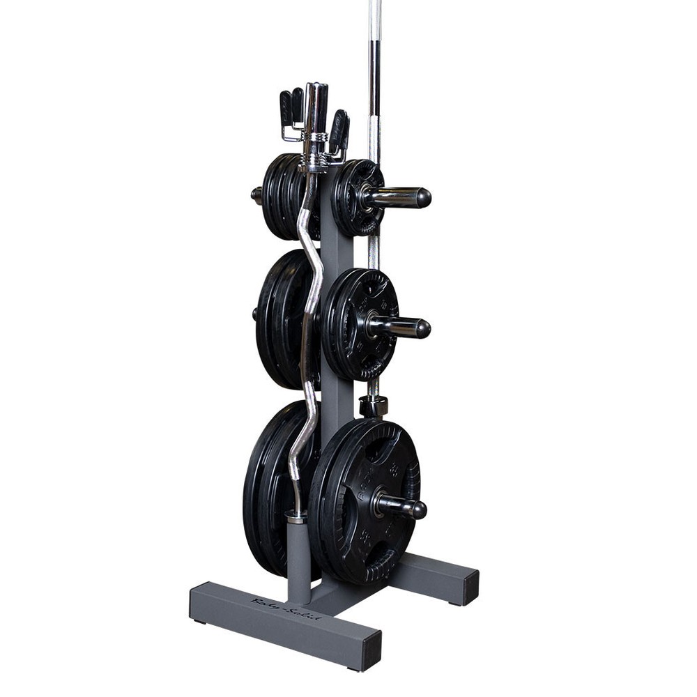 Body-Solid Olympic Plate Tree and Bar Holder