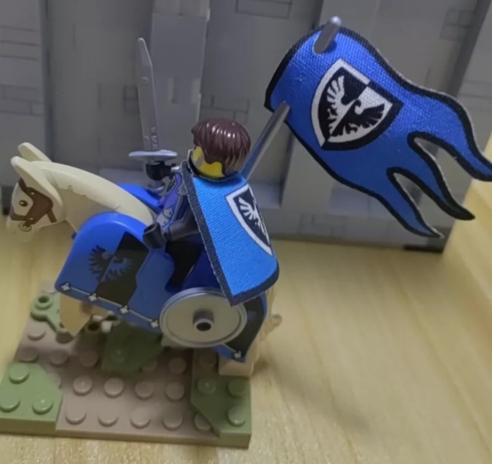 2 Pcs Custom Lego Black Falcon Banner/Flag
