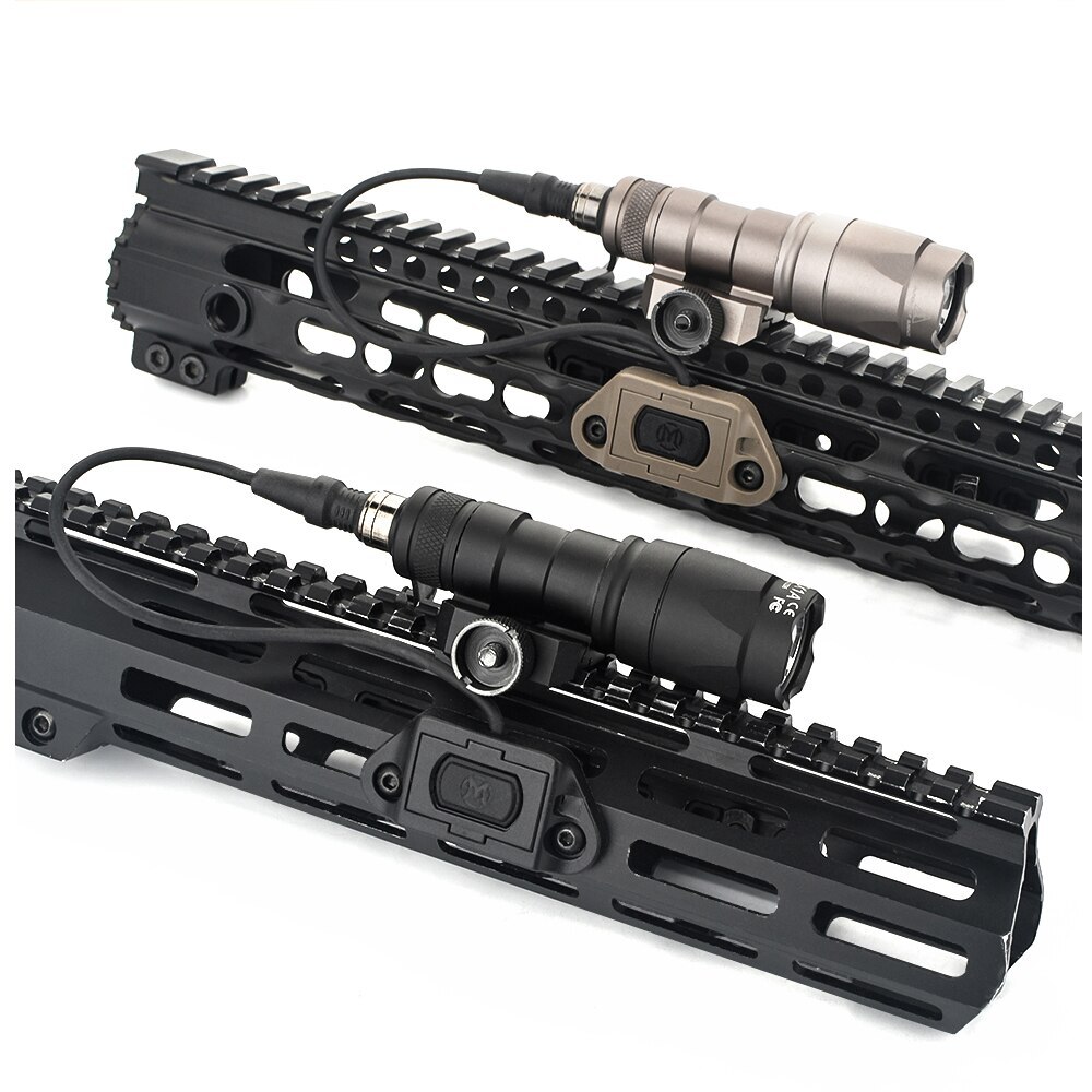 HuntingTactical M300 M600 Flashlight ModButton Remote Switch Airsoft Torch Light