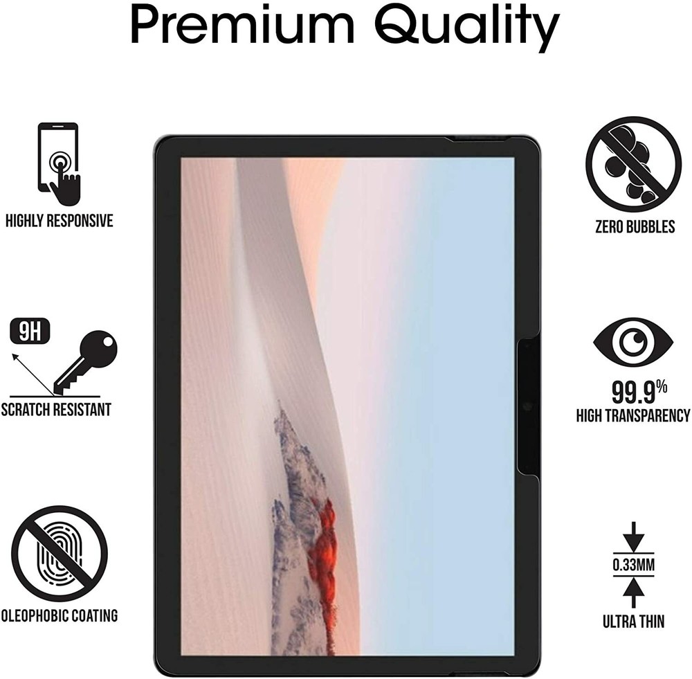 2PCS Tempered Glass Screen protector for Surface Go 4/ Surface Go 3/Surface Go 2