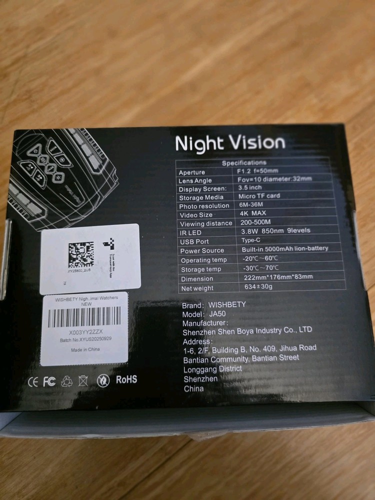 Night Vision Goggles - Wishbety 4K