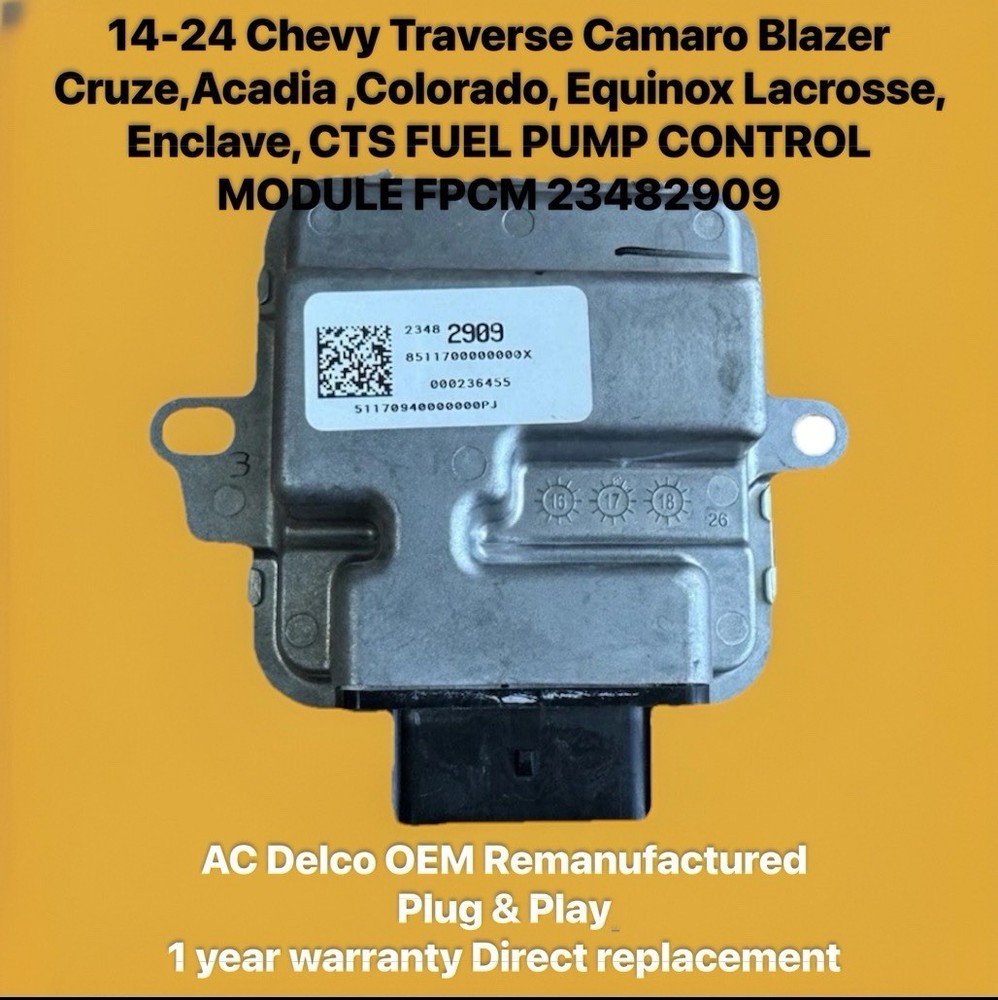 ✅ 14-24 CHEVY TRAVERSE FUEL PUMP CONTROL MODULE FPCM 23482909