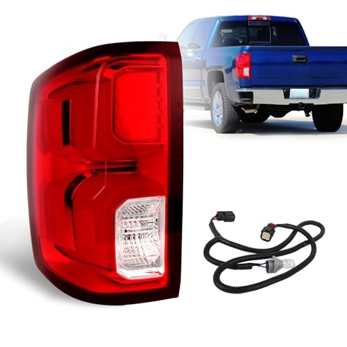Led Tail Light Compatible with 2016 2017 Left Driver Side 16-18 Silverado LED