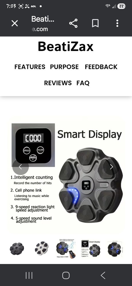 Interactive LED BeatiZax Music Boxing Machine