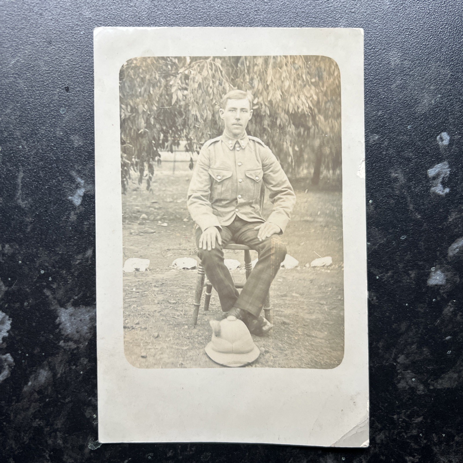 WW1 photo soldier Royal Scot’s Fusiliers, British Army RPPC