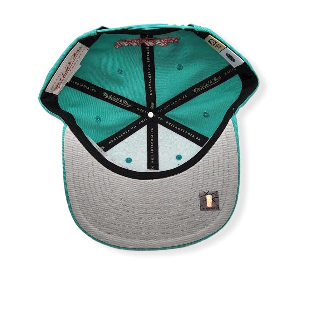 Mitchell & Ness Memphis Grizzlies Core Basic HWC Teal Adjustable Snapback Hat