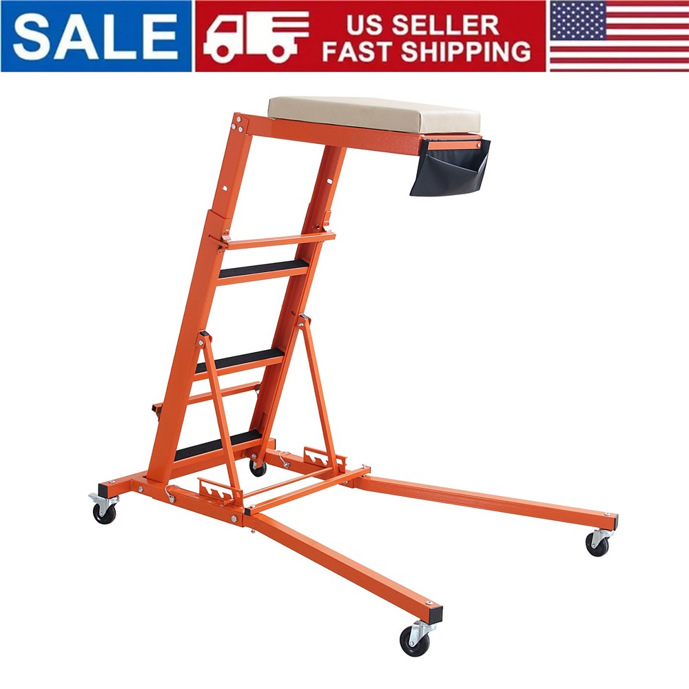 Adjustable Automotive Engine Creeper Thick Padded Deck Creeper 400 lbs Capacity