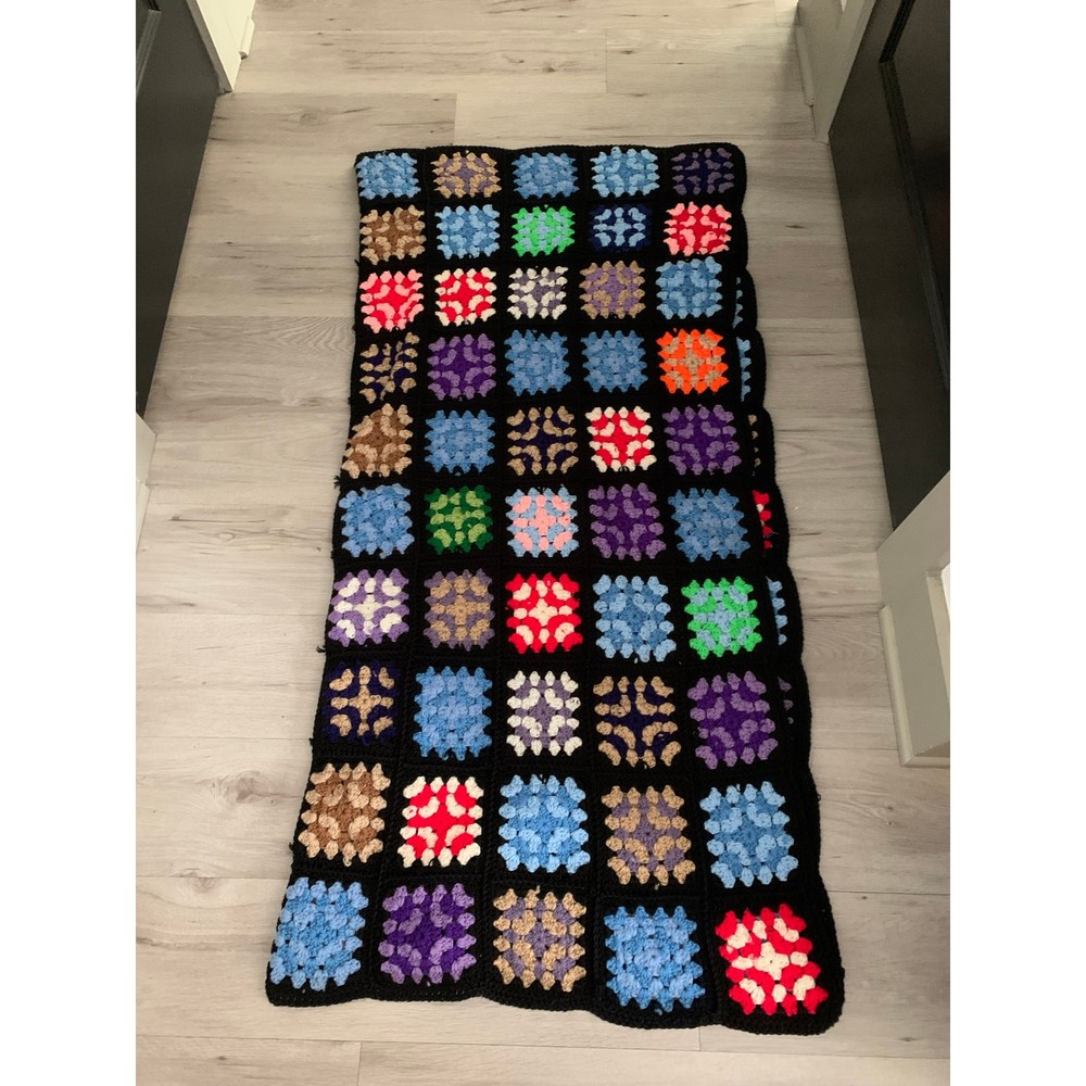 VintageHandmade Granny Square Afghan