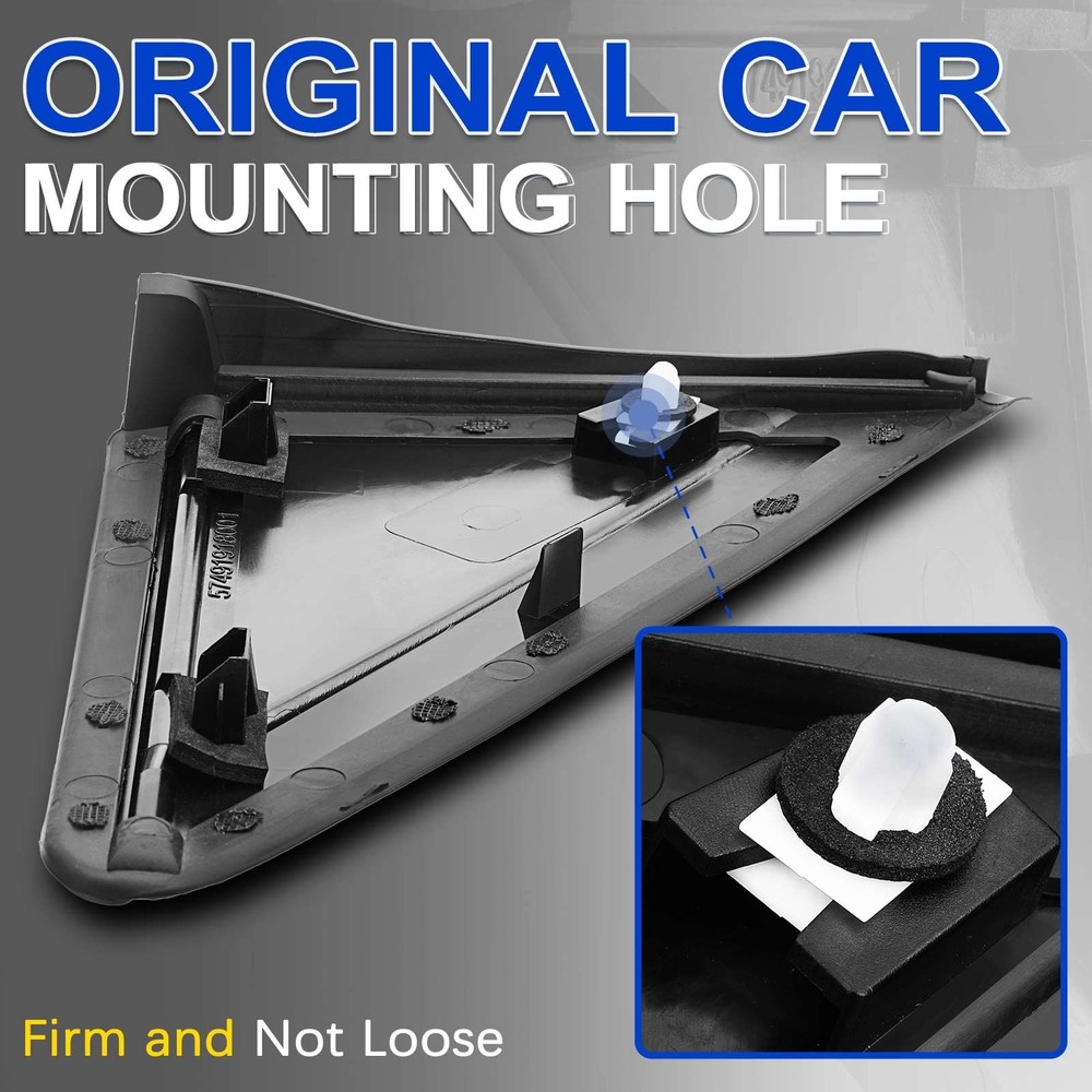 A-Premium Left Driver Side Mirror Flag Applique Panel Trim - Compatible small