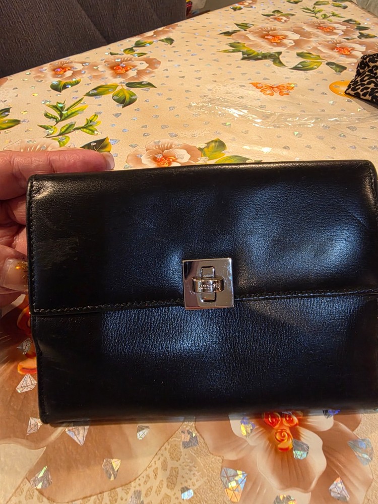 Ballys Black Leather Wallet
