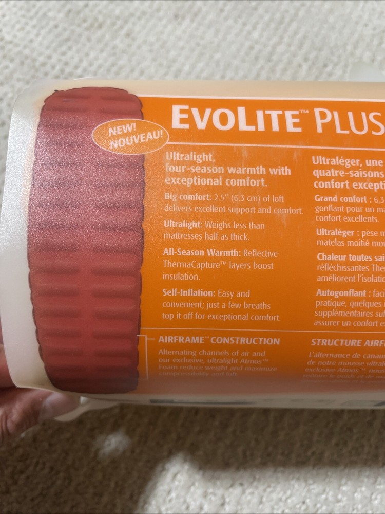 Thermarest EvoLite LG Orange Self-inflating Sleeping Pad
