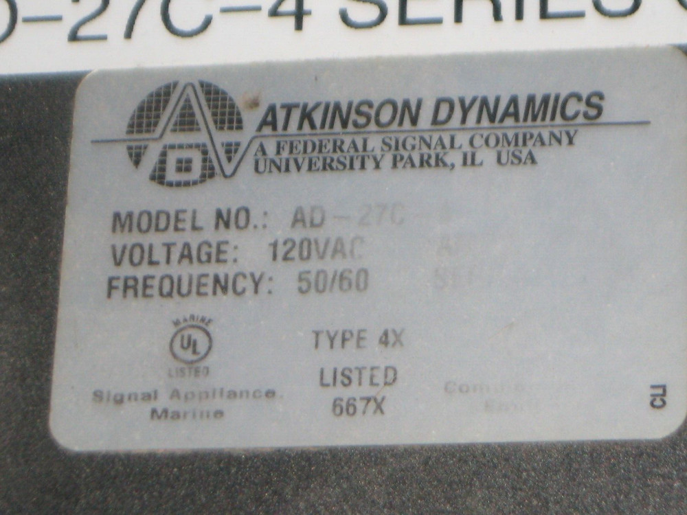 Atkinson Dynamics AD-27-C-4 Intercom Series C