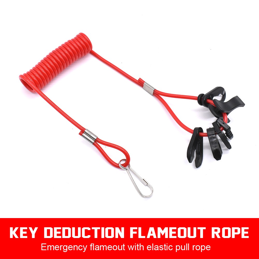 1* Kill Stop Switch Safety Tether Lanyard Boat Outboard Engine Motor for Yamaha