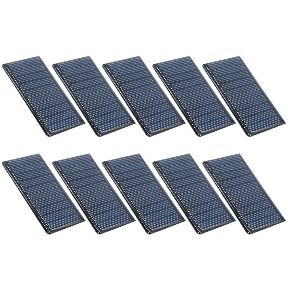 10 Pack Small 5 Volt 60 Milliamp Solar Panels for Solar Powered Models