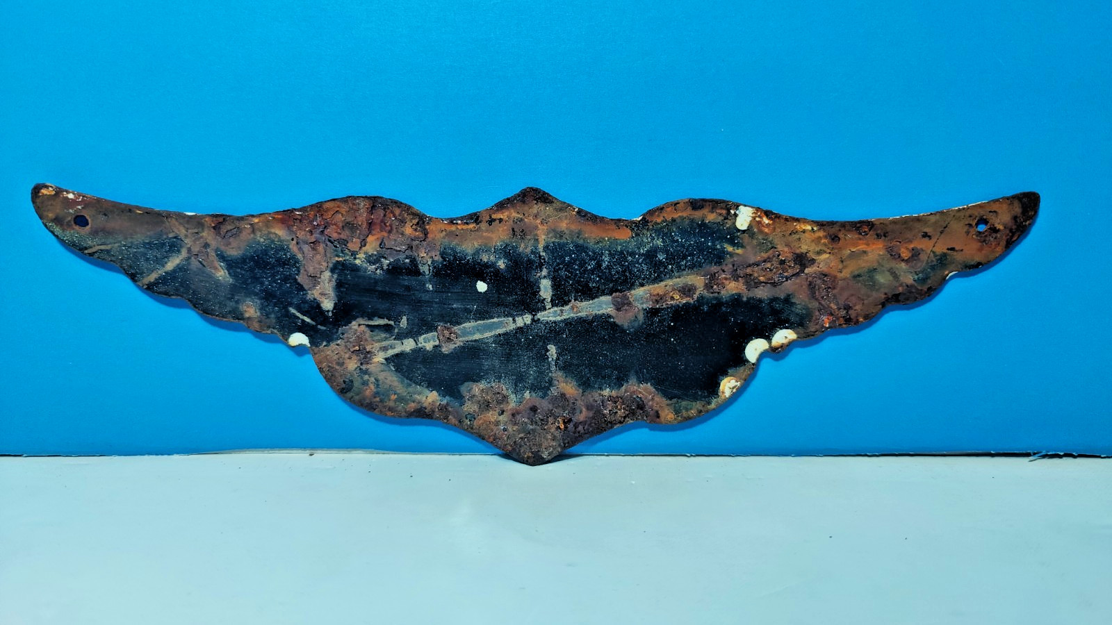 Vintage Harley Davidson Motor cycle Porcelain Enamel Bar Sign 10" x 3" Inches