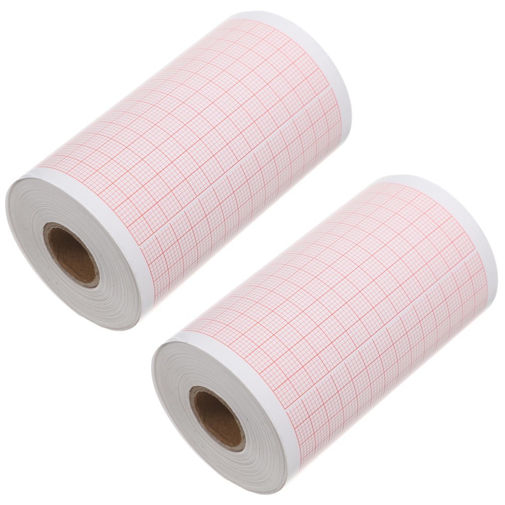2 Rolls Blank Graph Sheets: Paper Refill For Chart - Blank