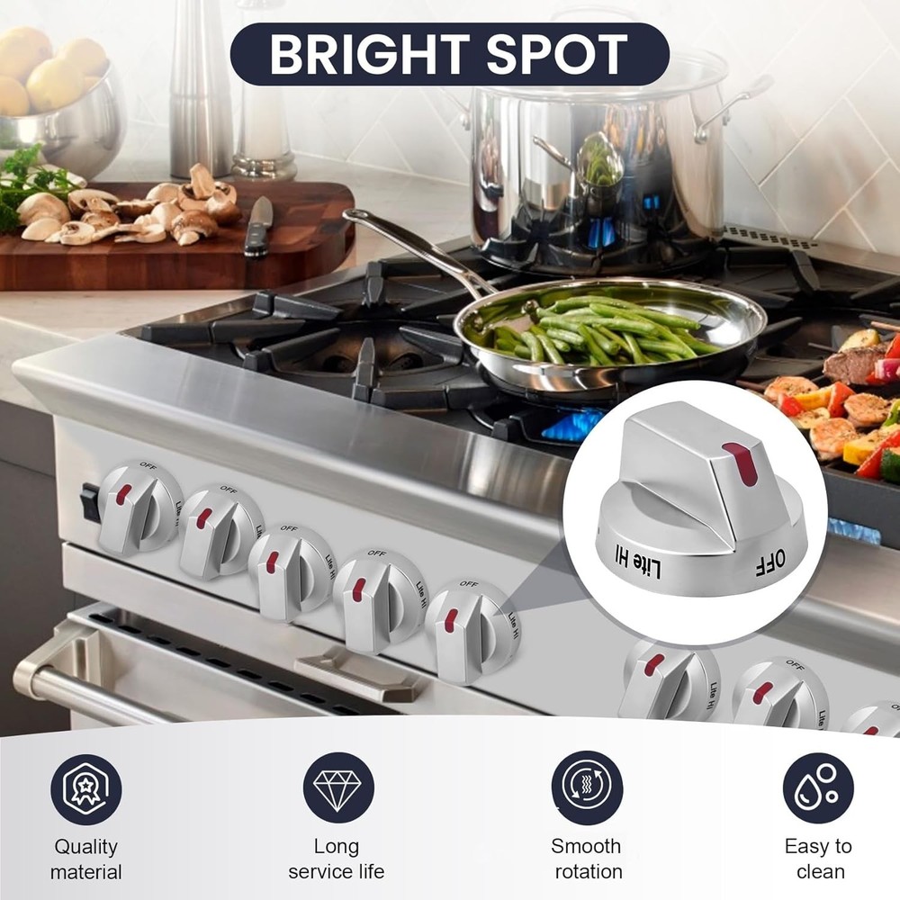 DG94-03955C Samsung NX60A6511SS Knobs Range Oven Knob Replacements, Compatible w