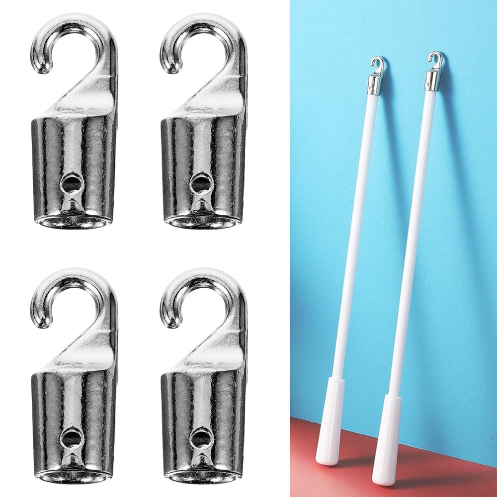 4 Pcs Blind Wand Hook Vertical Blind Wand Replacement with Hook Window Blind ...