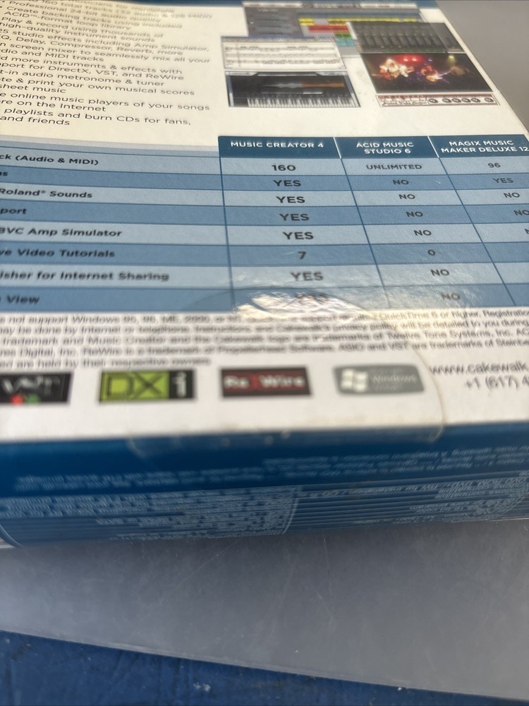 Cakewalk Music Creator 4 Software CD FLAWLESS Disc