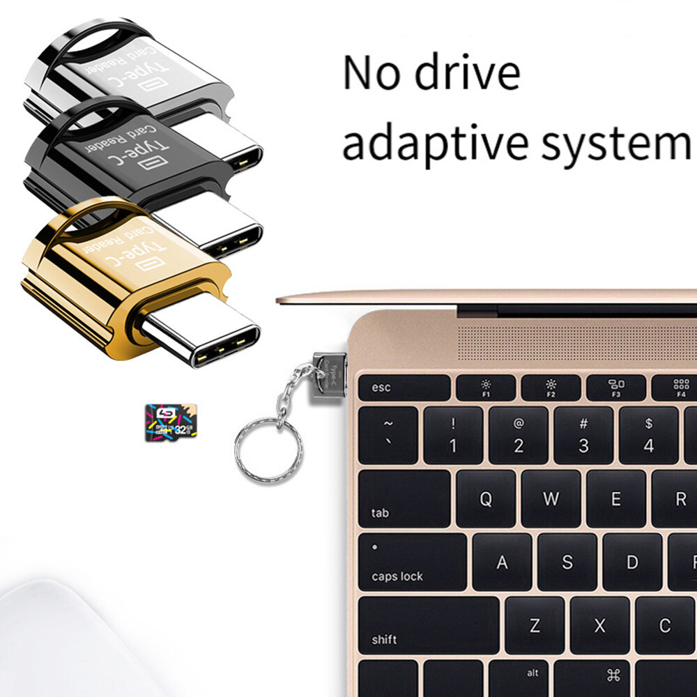 USB-C To Micro SD Memory Card Reader TF Adapter Type C For Android Phone OTG