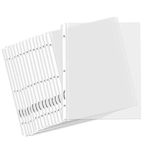 Sheet Protectors for 3 Ring Binders - 100 Pack Letter Size Top 100 Sheets Clear