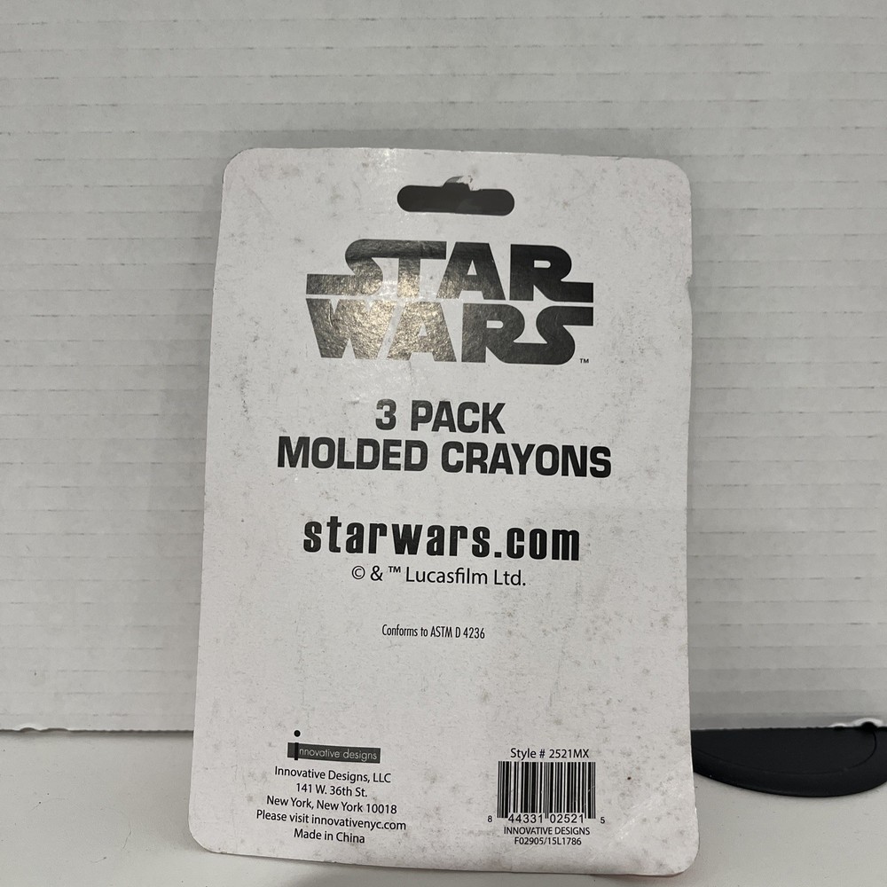 Disney Star Wars 3pack Molded Crayons