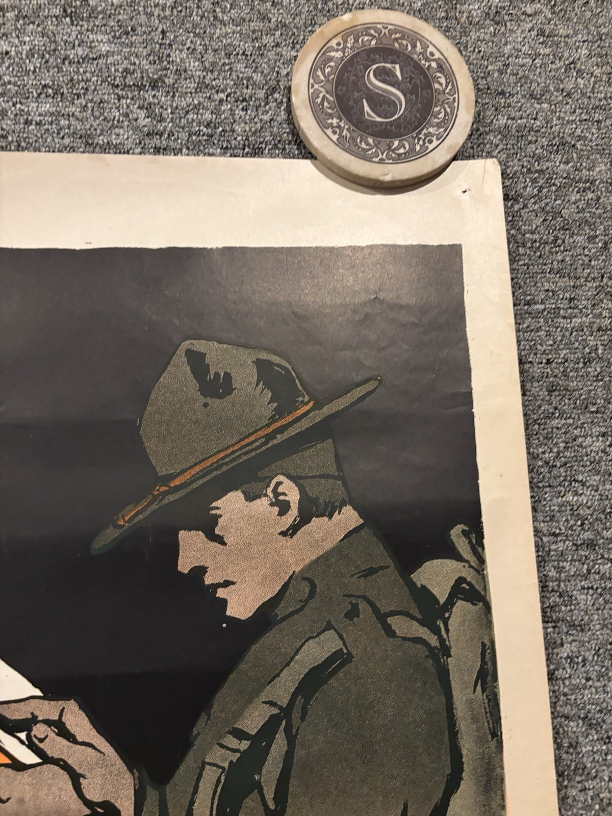 Original WWI Poster Yanks In Germany Want More Books 28x33”