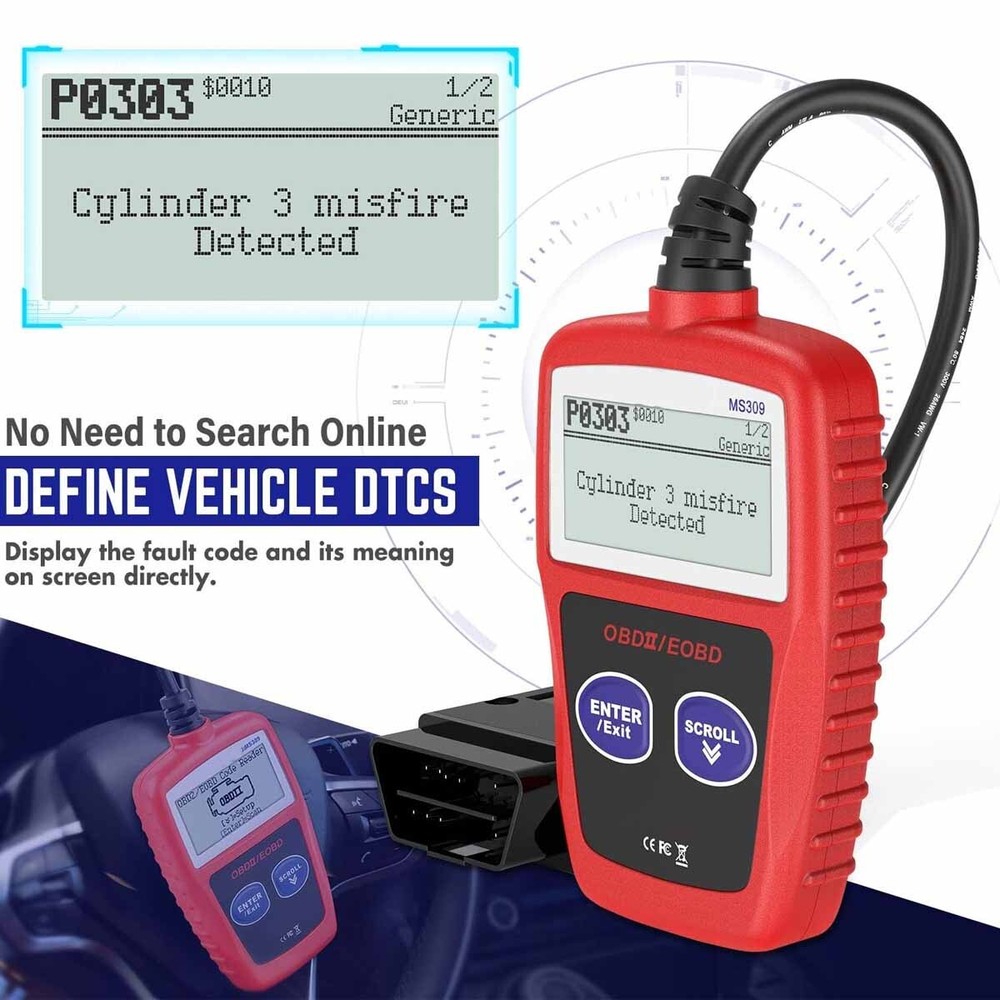 OBD2 DIAGNOSTIC CODE READER ADAPTER SCANNER for POLARIS