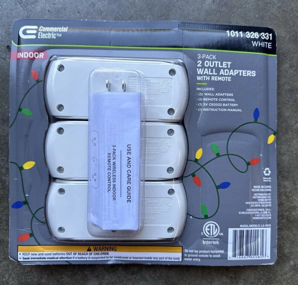 Commercial Electric Wireless Indoor Remote Control AC/DC Adapter