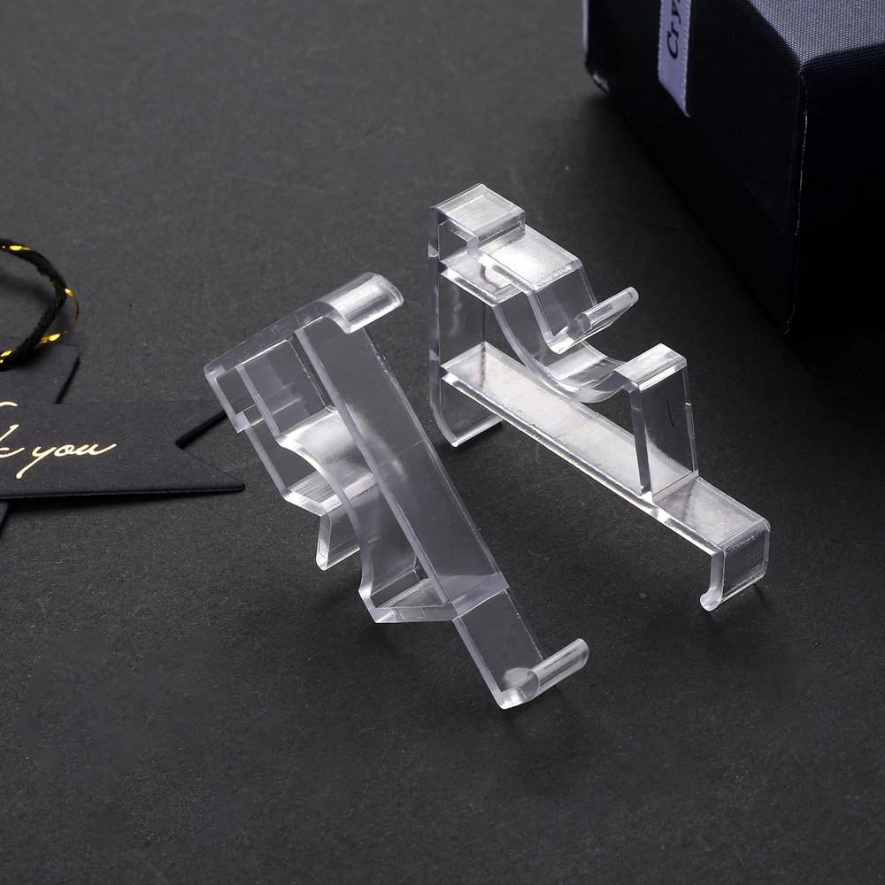 12 Pcs Valance Blind Clips Replacement Clear 2" Plastic Hidden Clips Horizontal