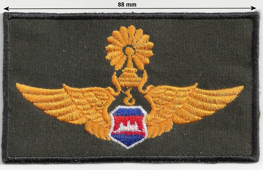 Cambodia RCAF Air Force Wings Uniform Chest Sleeve Patch