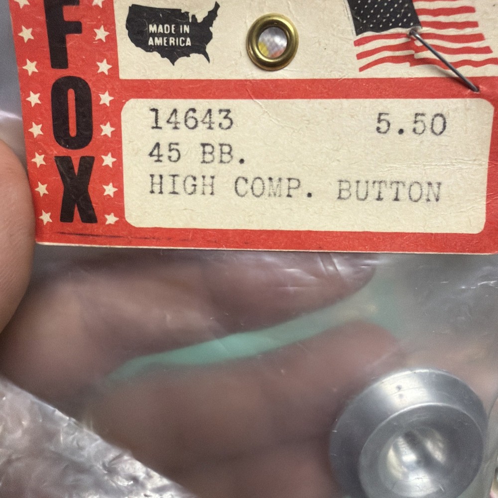 Fox 45 BB High Compression Button Part Number 14643