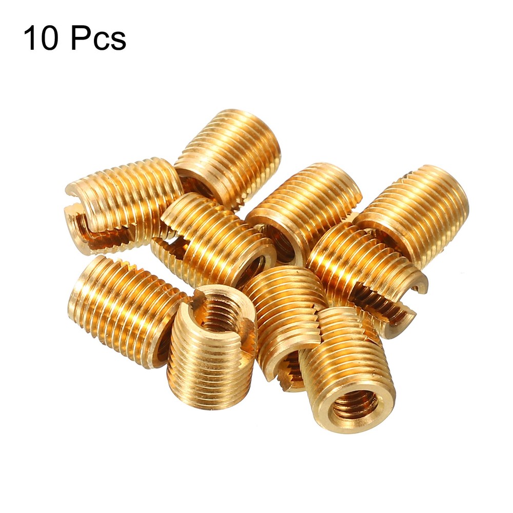 Self Tapping Threaded Inserts, 10pcs Inner M3 M5x6 Brass Nuts