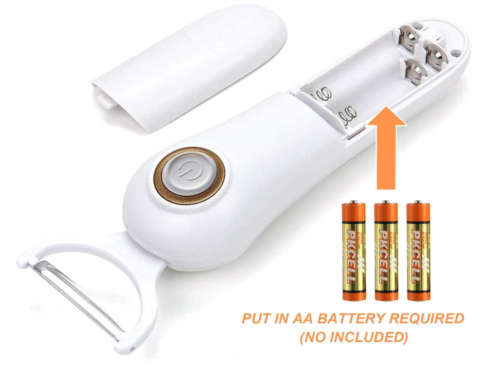 Electric Fruit & Vegetable Peeler with 3 Interchangeable Blades