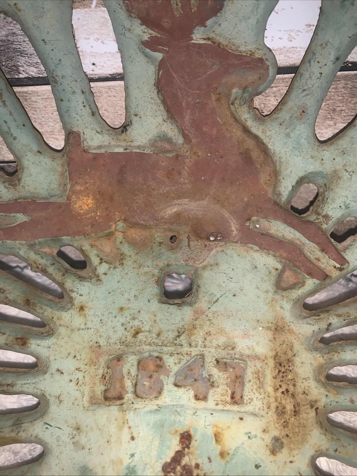 Vintage Cast Iron Tractor Seat By John Deer 1847