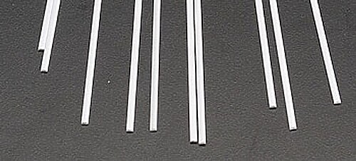 Plastruct Rectangle Strip Styrene .030x.060x10 (10) - Model Scratch Building