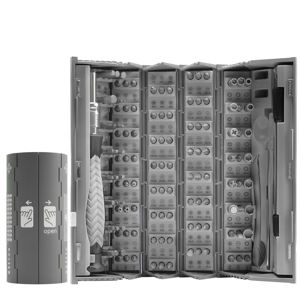 126 Precision Electronics Repair Kit with Roll Case Magnetic Bit Driver Set Tool