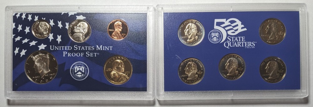 2000 S Proof Set With Original Box and COA