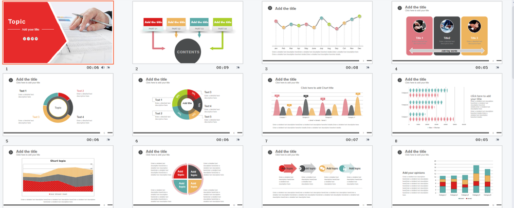 Professional PowerPoint edited Template-Business Summary Modify easily 34 pages