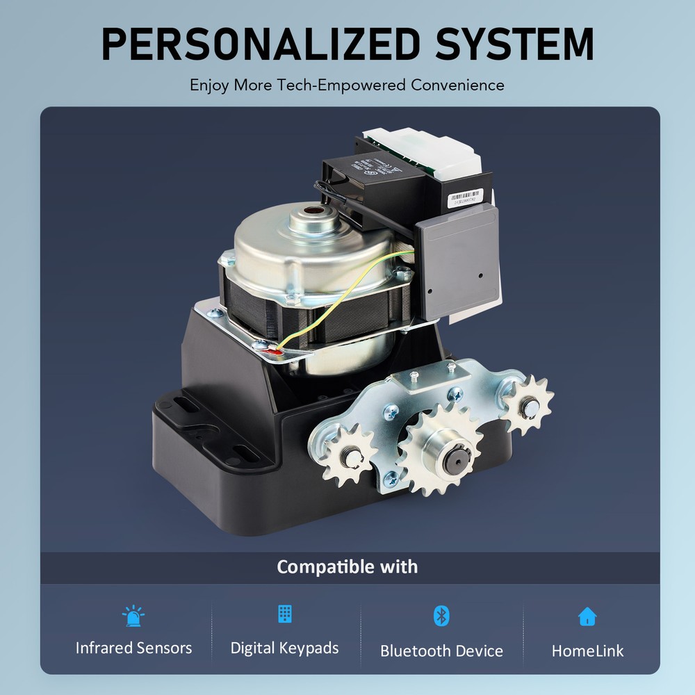 Automatic Gate Opener Operator w/ Remote Control Premium Motor 1400Lb - Used
