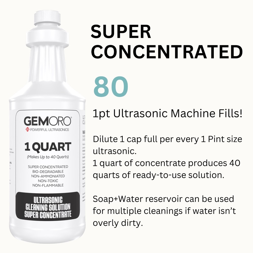 GemOro Ultrasonic Cleaning Solution