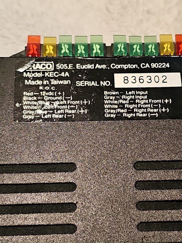 Vintage KRACO KEC-4A Car Audio Equalizer – Modified – Untested – AS IS