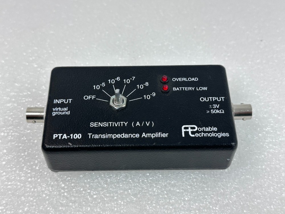Portable Technologies PTA-100 Transimpedance Amplifier Low Current Photodiode 🚚