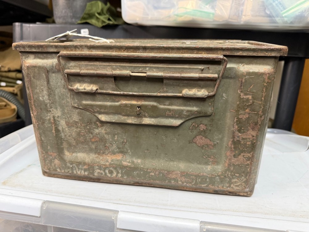 ORIGINAL WWII US ARMY .50 CAL BROWNING AMMO CARRY CAN