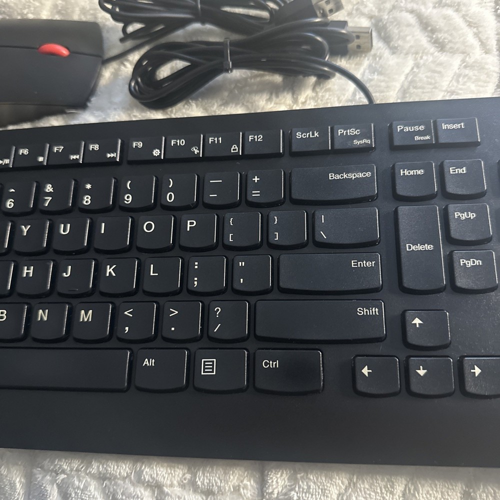 Lenovo Traditional USB Wired Keyboard & Mouse Combo Set