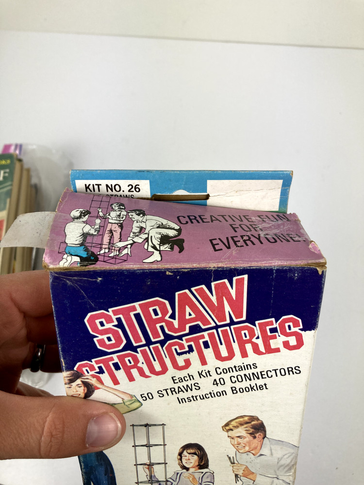 Vintage Game Caltoy Straw Structures